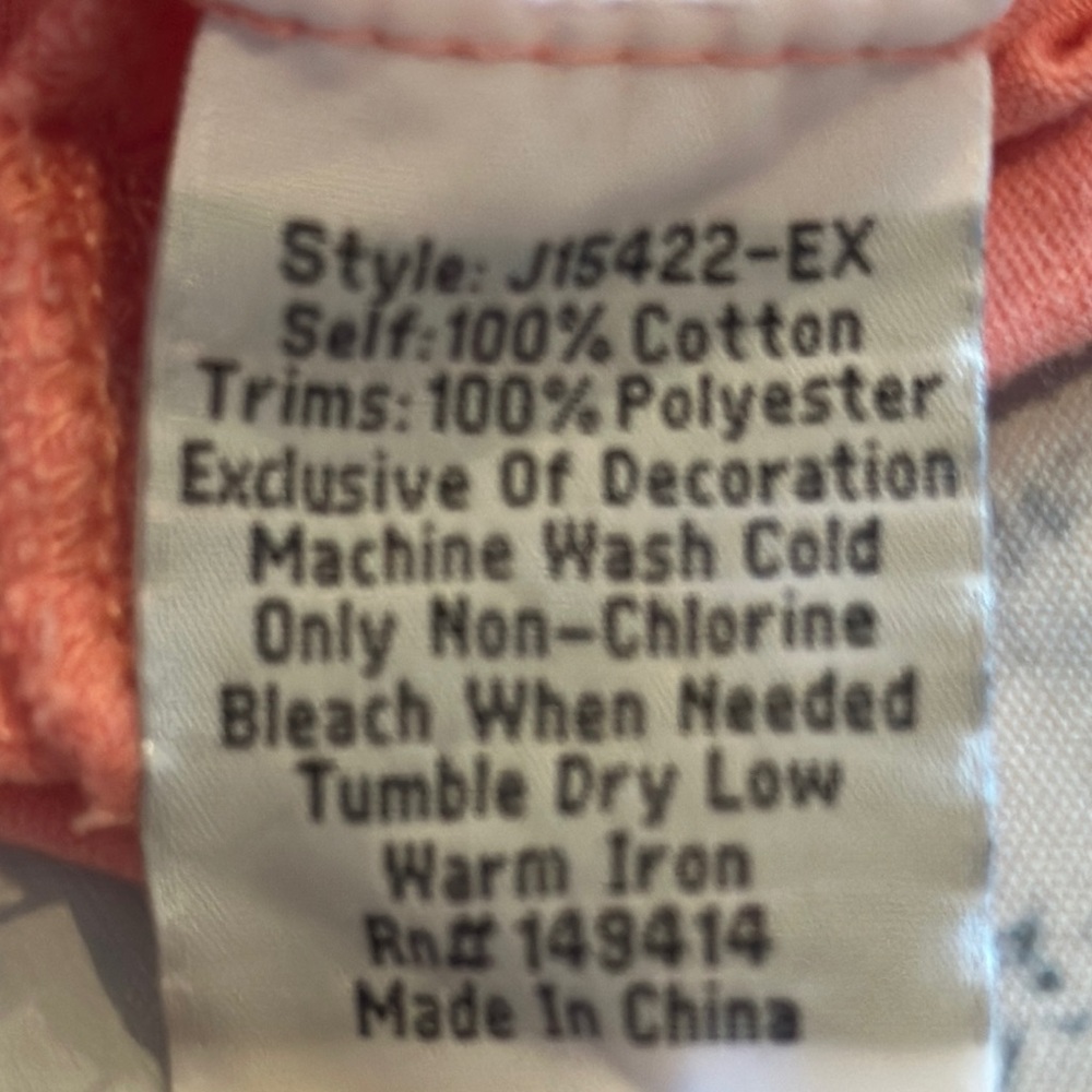 Johnny Was peachy Pink Embroidered Tee - Picture 11 of 11